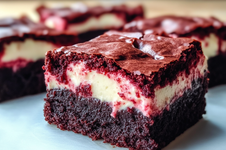 Red Velvet Cheesecake Brownies