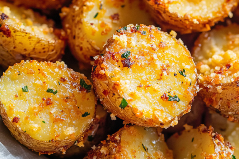 Crispy Garlic Parmesan Potatoes