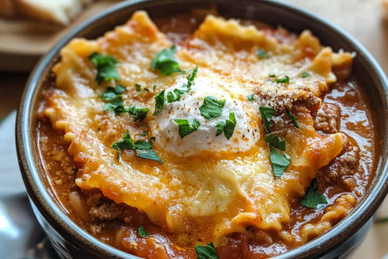 Crock Pot Lasagna Soup