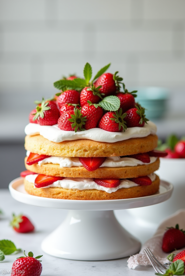 Strawberry Shortcake Cake
