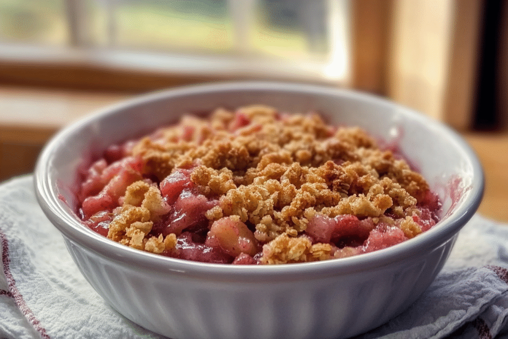 The Best Strawberry Rhubarb Crisp – Simple & Delicious