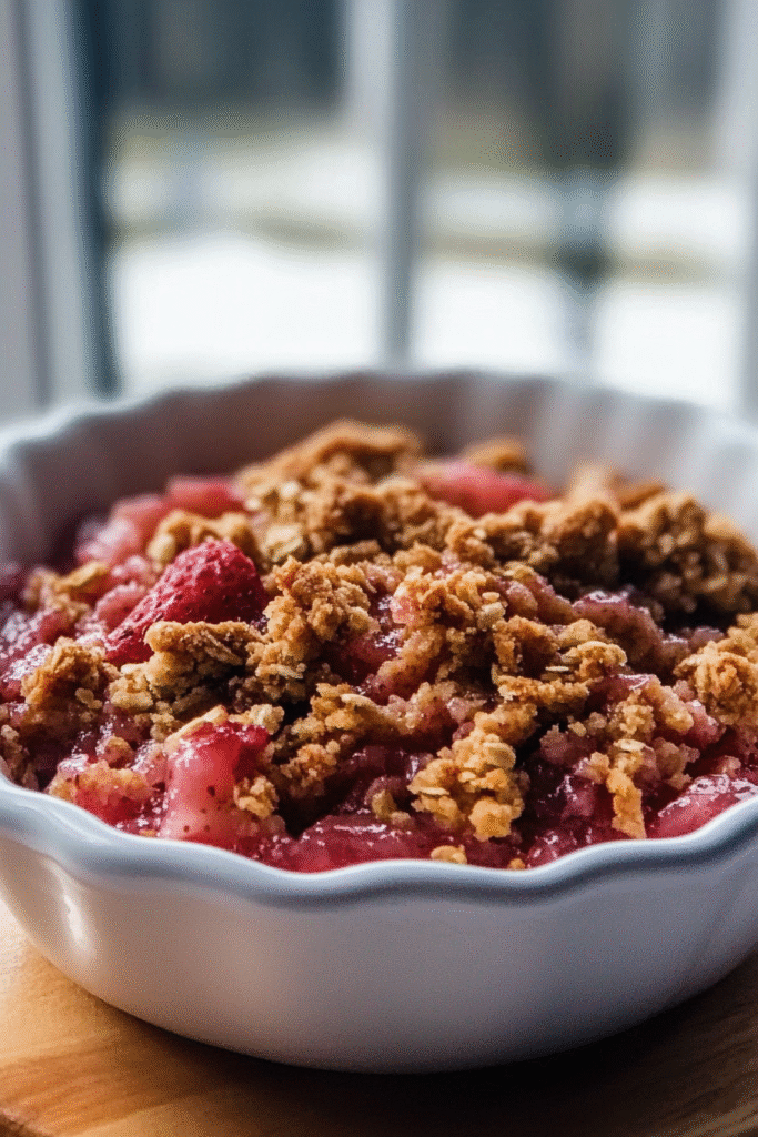 Strawberry Rhubarb Crisp Recipe