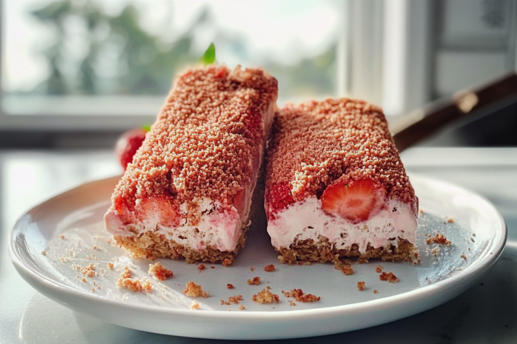 Strawberry Shortcake Ice Cream Bars