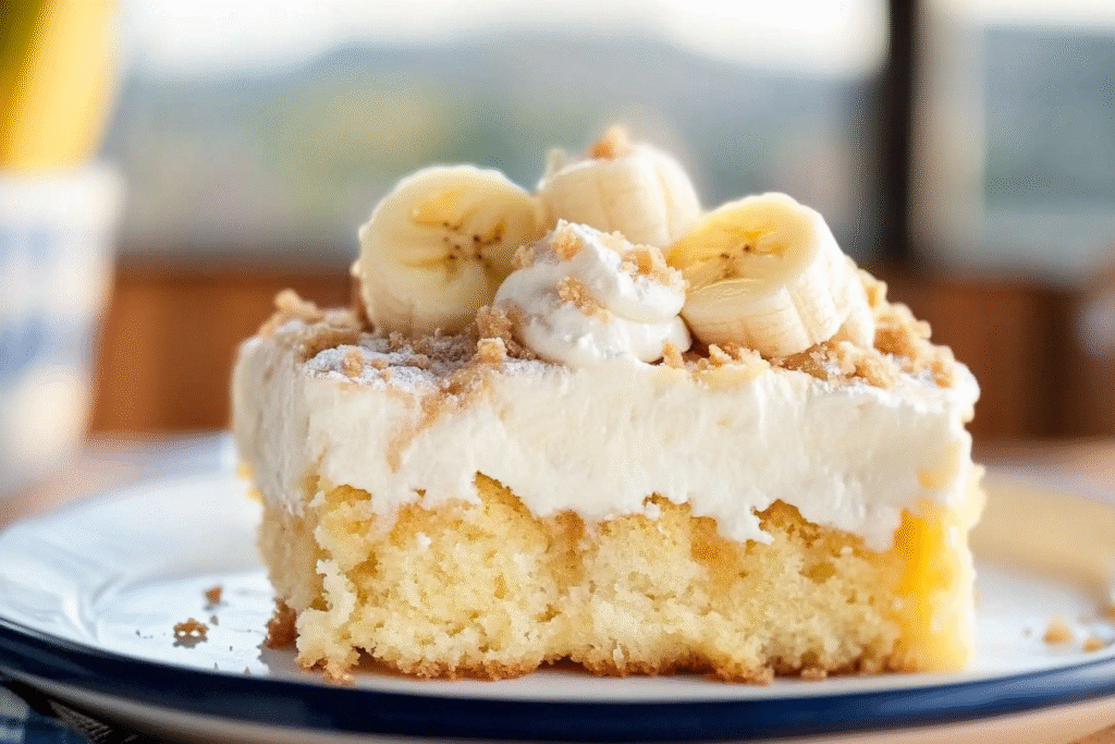 How to Make Moist Banana Pudding Poke Cake That Everyone Will Love