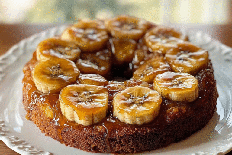 Caramelized Banana Upside-Down Cake