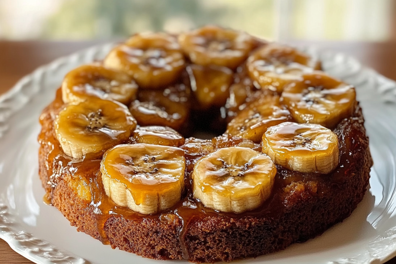 Caramelized Banana Upside-Down Cake