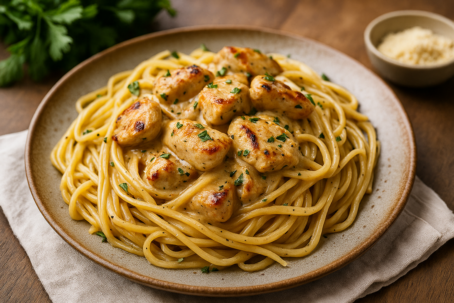 Cowboy Butter Chicken Linguine