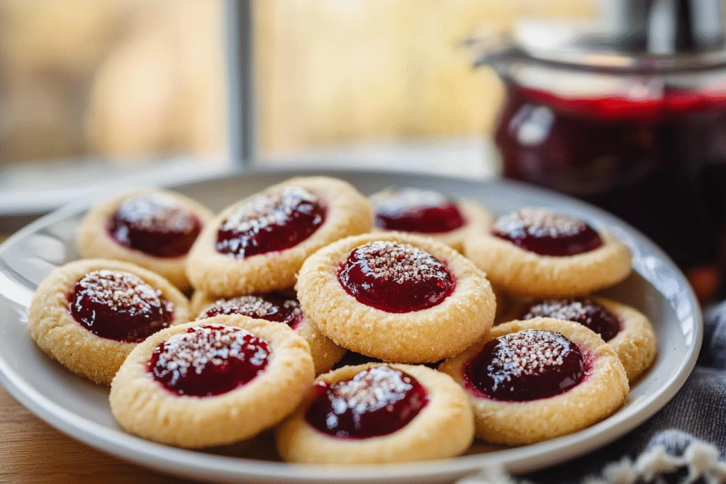 Delicious Rustic Huckleberry Thumbprint Cookies You’ll Love