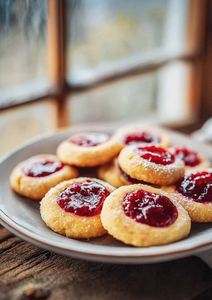 Huckleberry Thumbprint Cookies