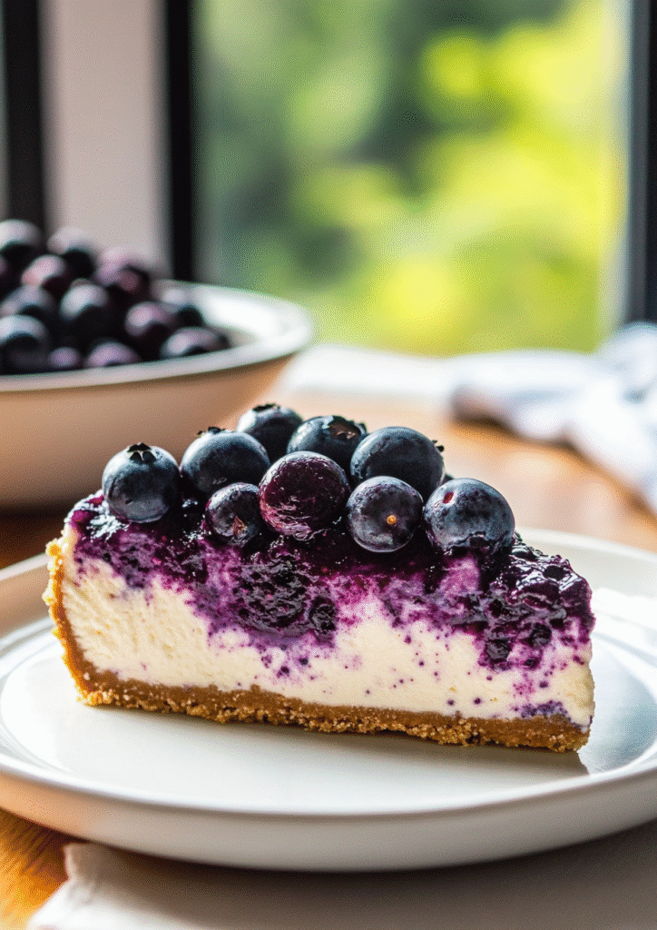 No-Bake Blueberry Cheesecake