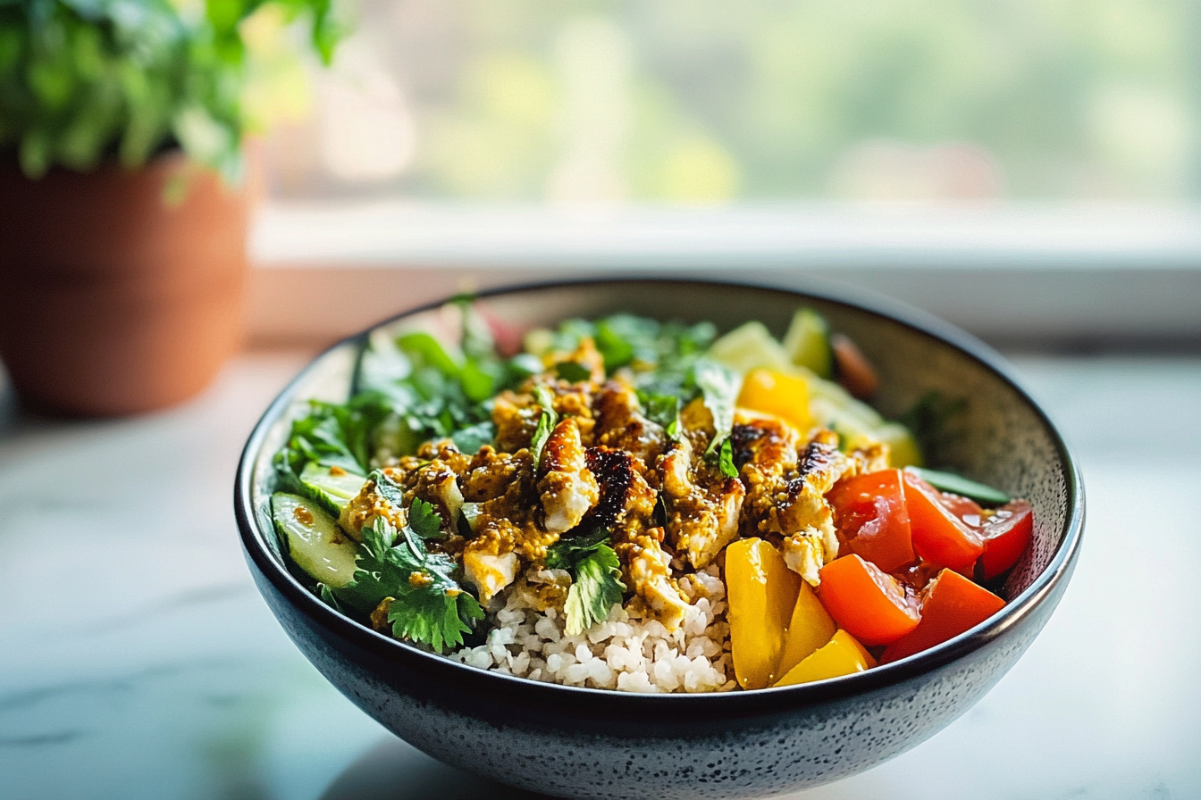 Glow Bowls with Curry Vinaigrette