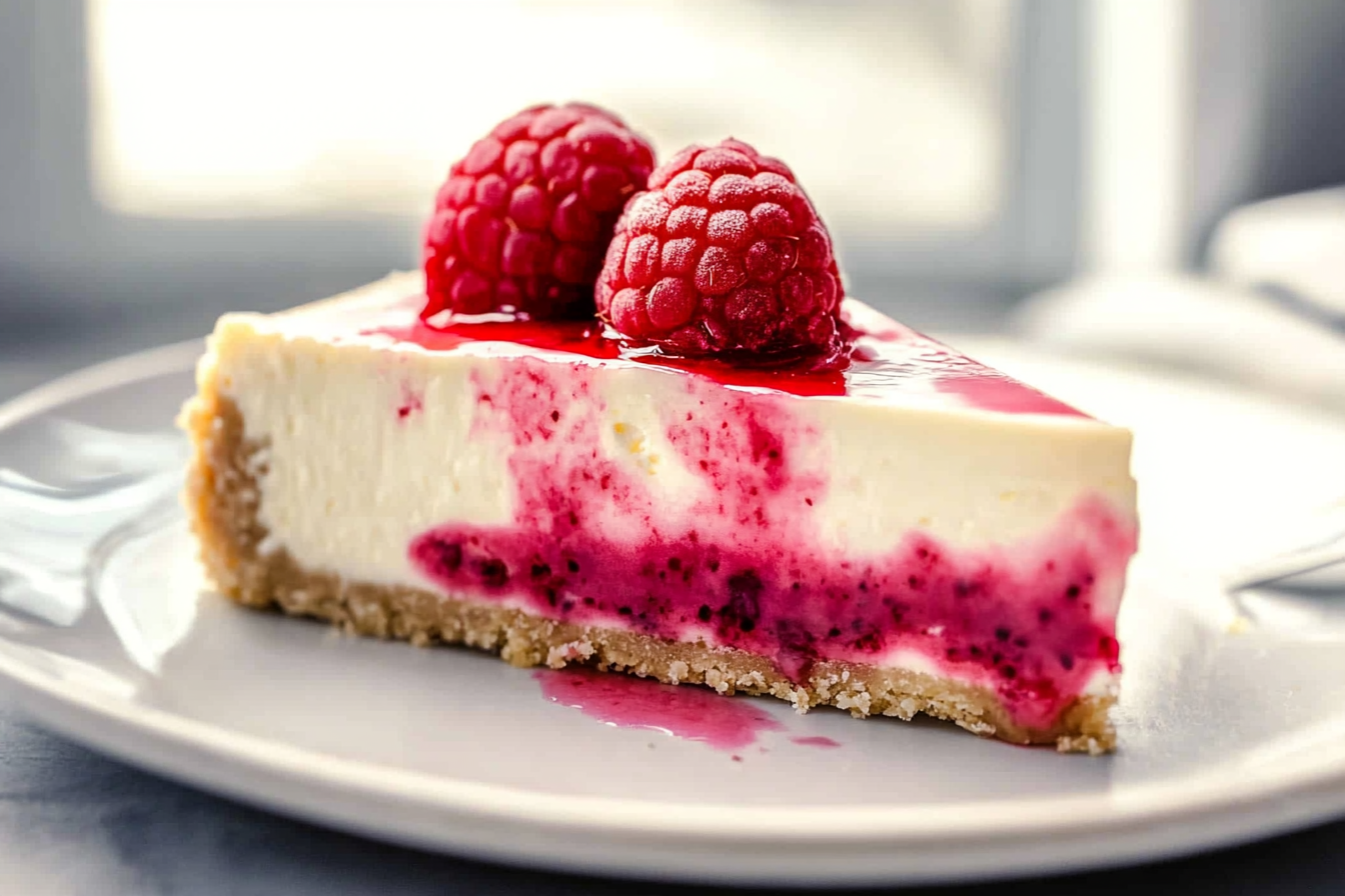 no bake raspberry cheesecake