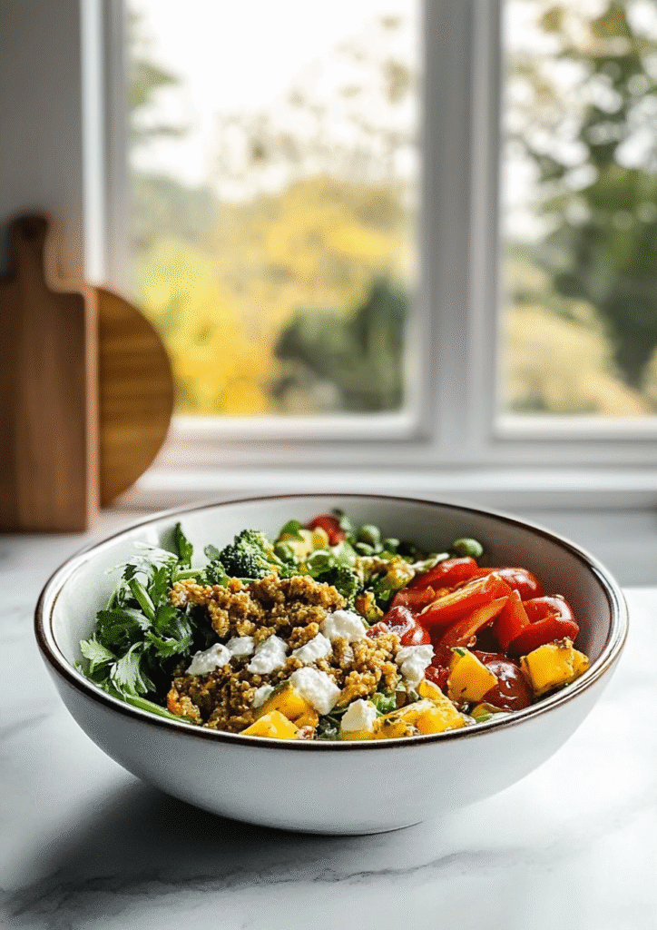 Glow Bowls with Curry Vinaigrette