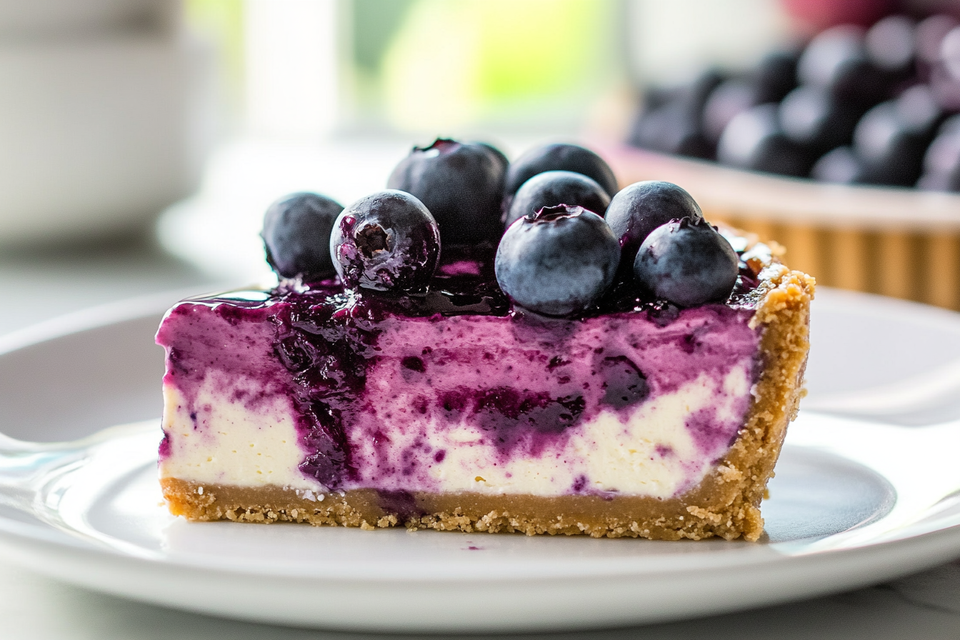 No-Bake Blueberry Cheesecake