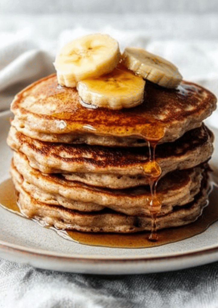 Banana Oatmeal Pancakes
