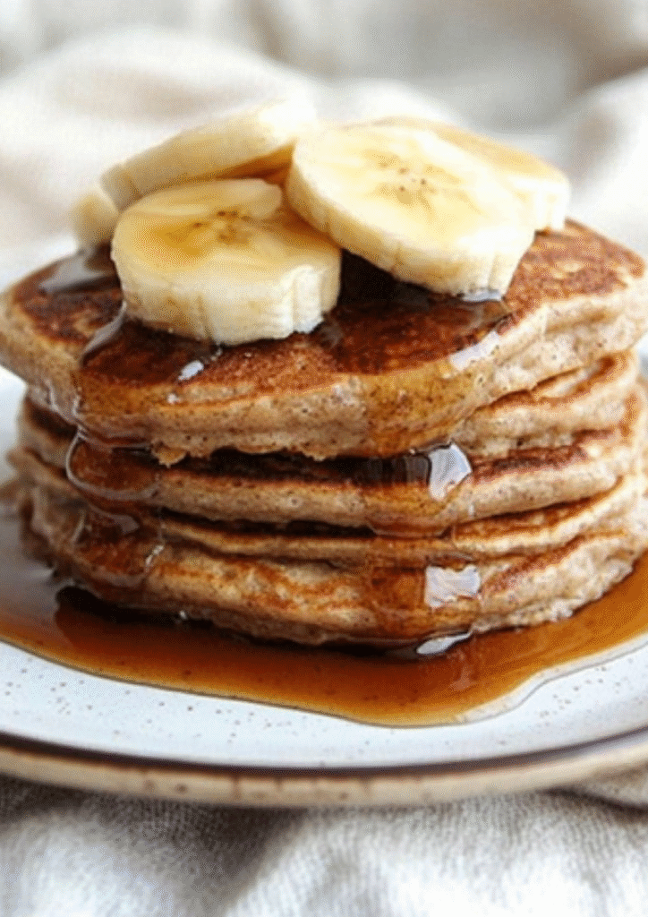Banana Oatmeal Pancakes