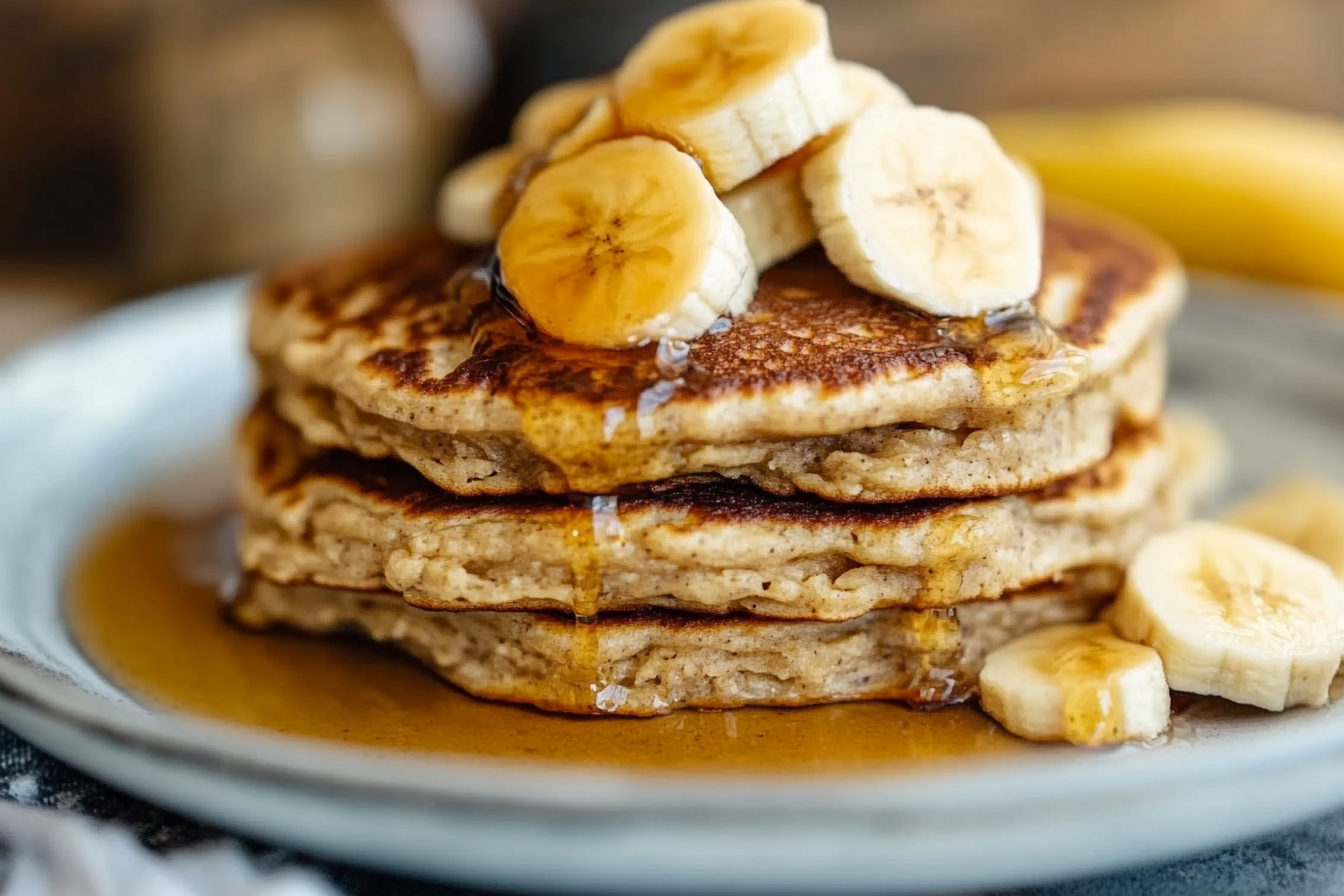 Banana Oatmeal Pancakes
