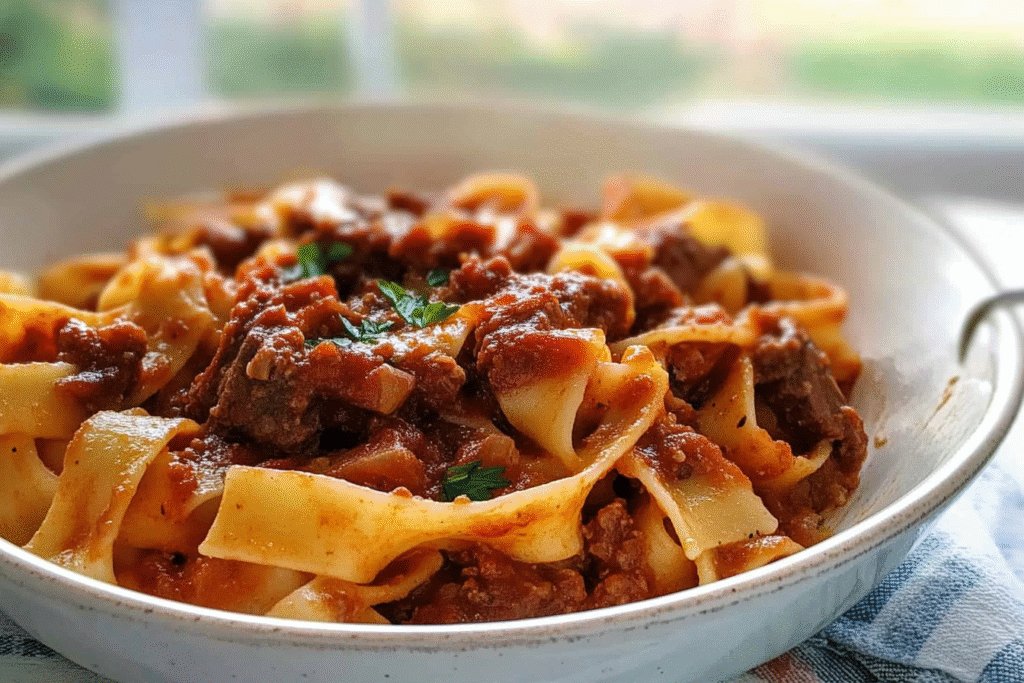 How to Make Beef Pasta in Tomato Sauce (Authentic Beef Ragu Pasta)