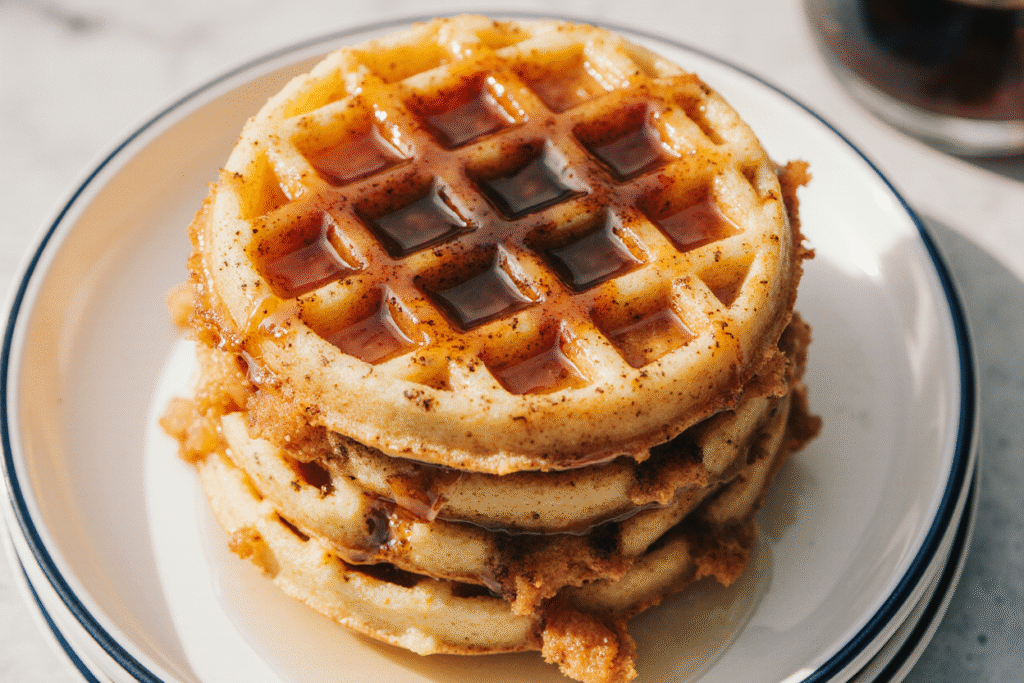 Low Carb Egg and Cheese Chaffle