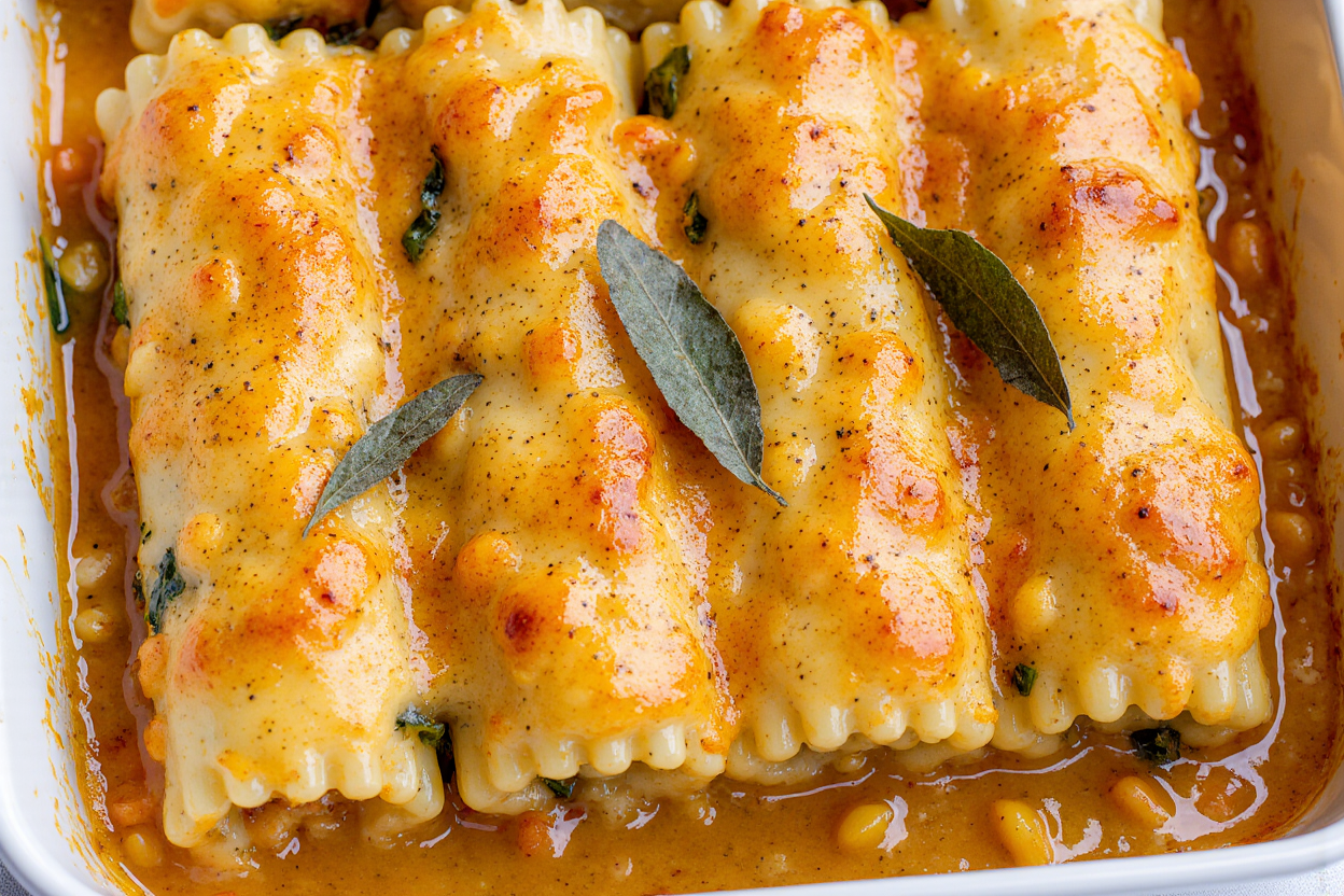 Butternut Squash Lasagna Roll-Ups