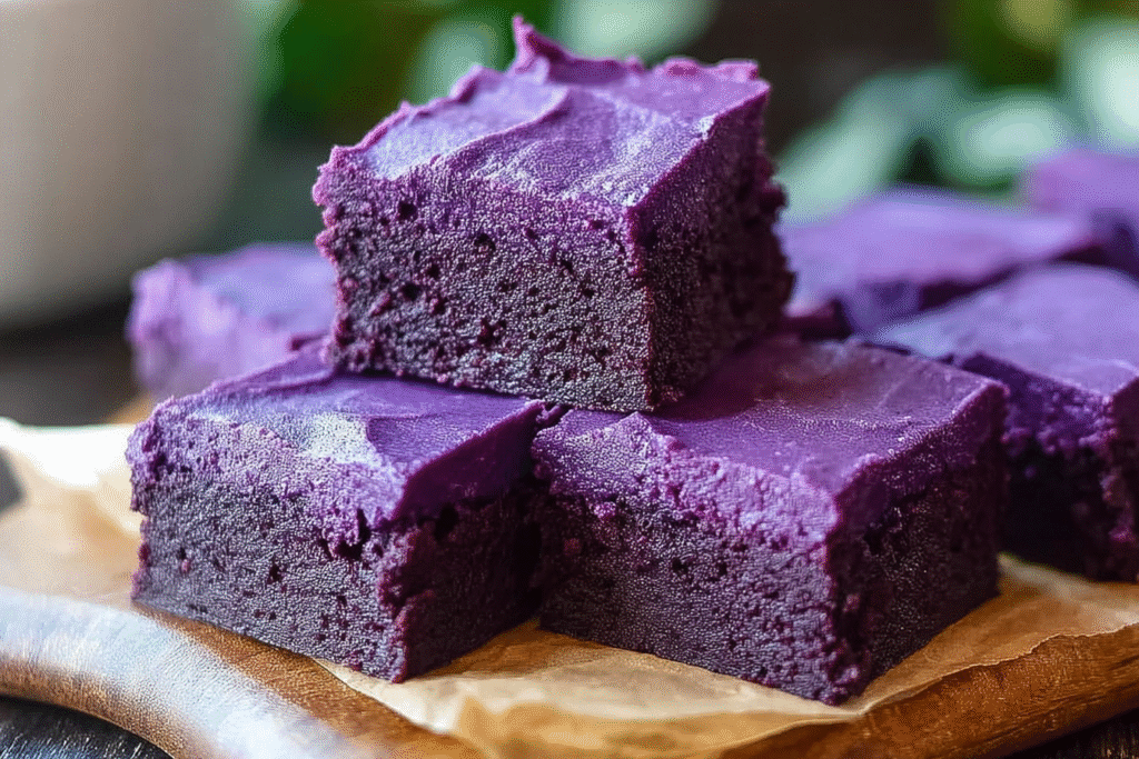 How to Make Fudgy Ube Brownies | Quick & Easy Snack