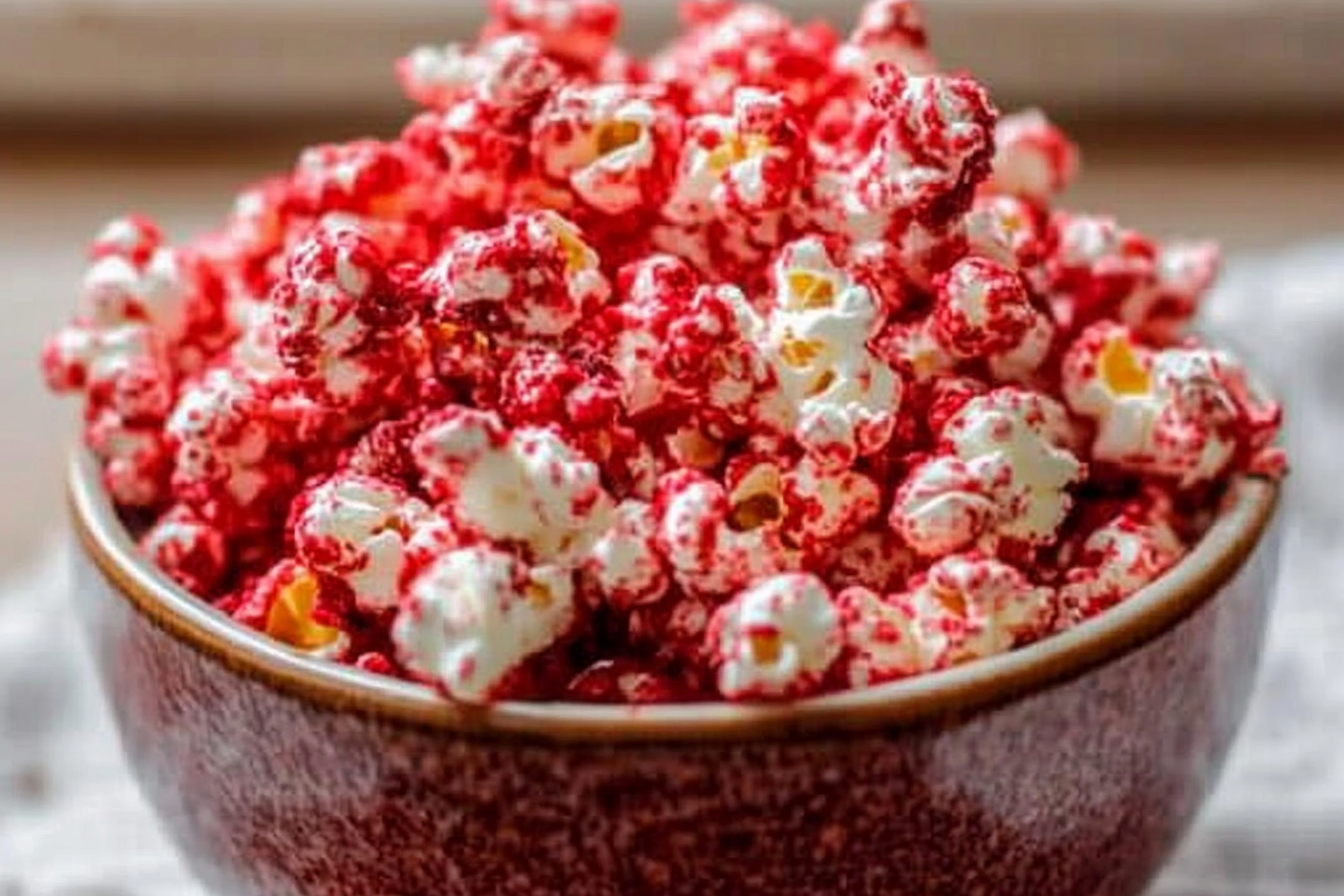 Bloody Red Velvet Popcorn
