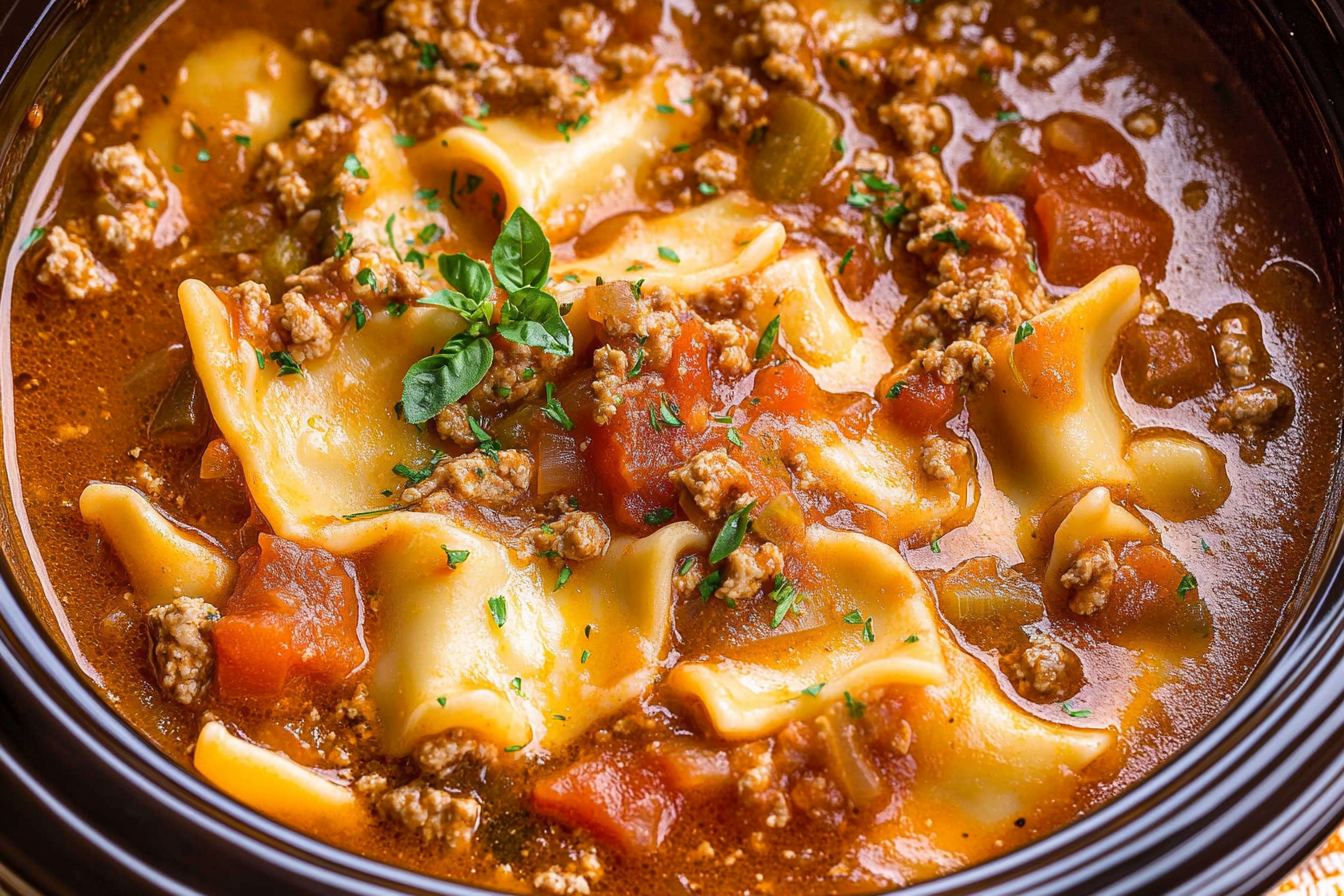 Crockpot Lasagna Soup