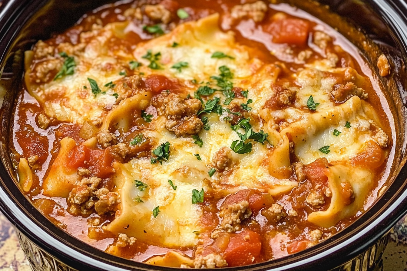 Crockpot Lasagna Soup