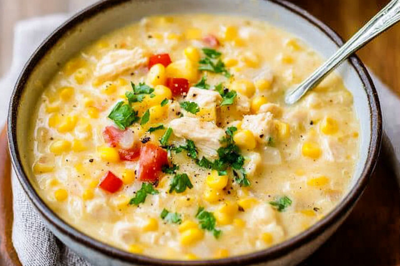 crockpot chicken corn chowder