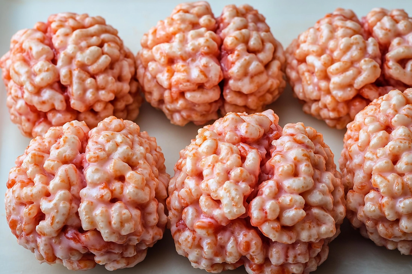 Marshmallow Rice Krispies Halloween Brains