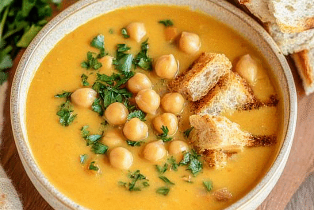 The Best Creamy Garlic Chickpea Soup for Cozy Nights