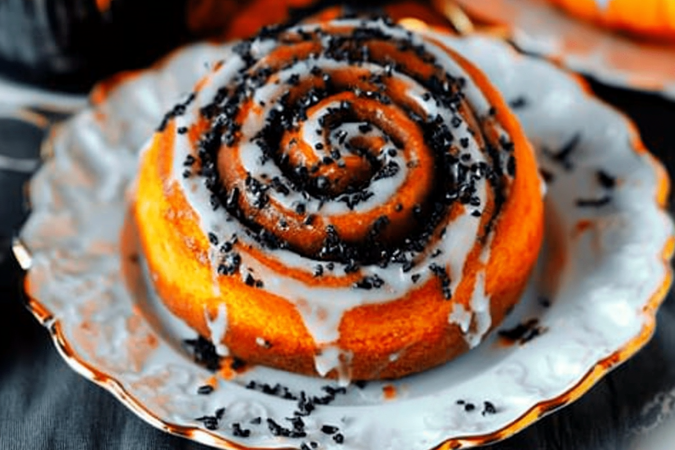 Halloween Cinnamon Rolls