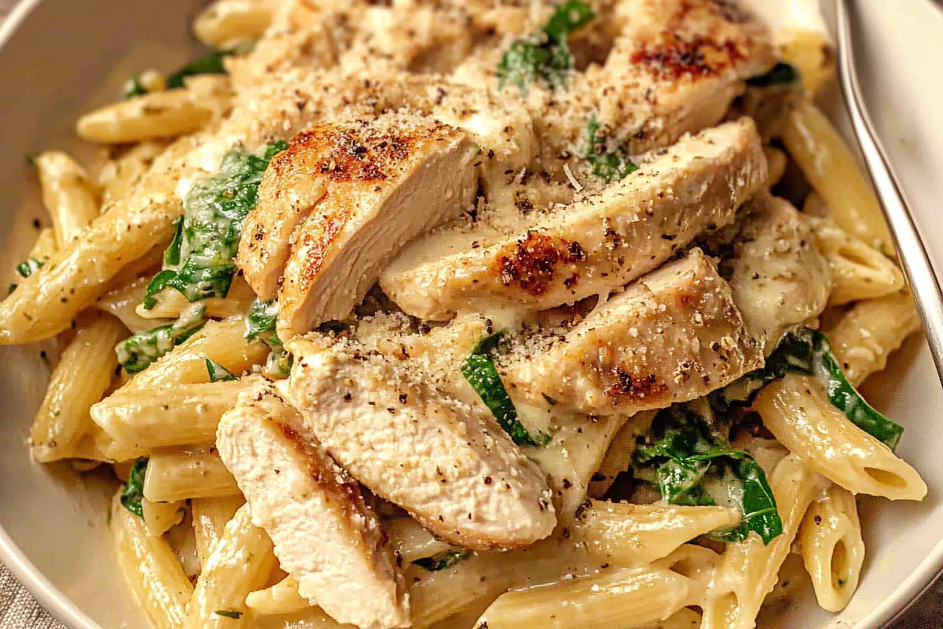 Creamy Garlic Parmesan Chicken Pasta