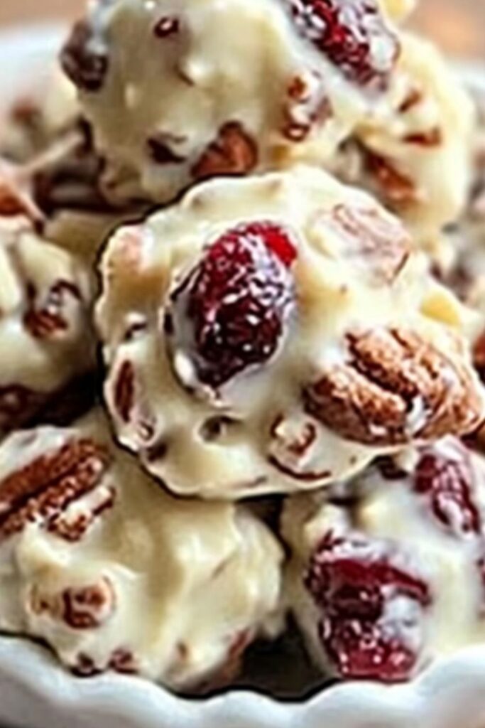 White Chocolate Cranberry Pecan Clusters