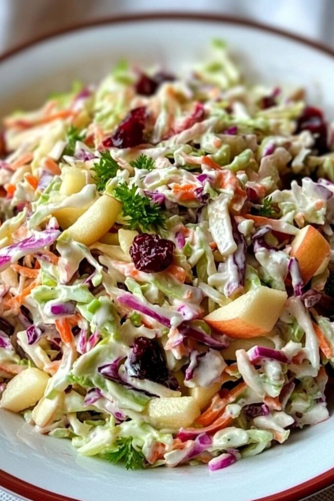 Apple Cranberry Coleslaw
