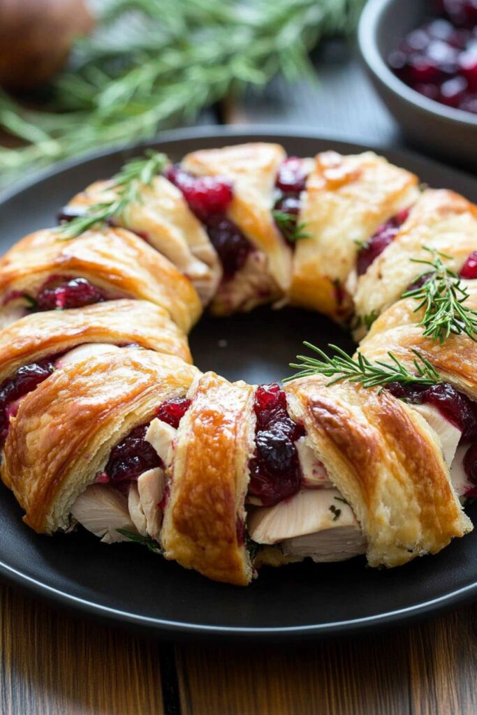 Turkey Cranberry Crescent Ring
