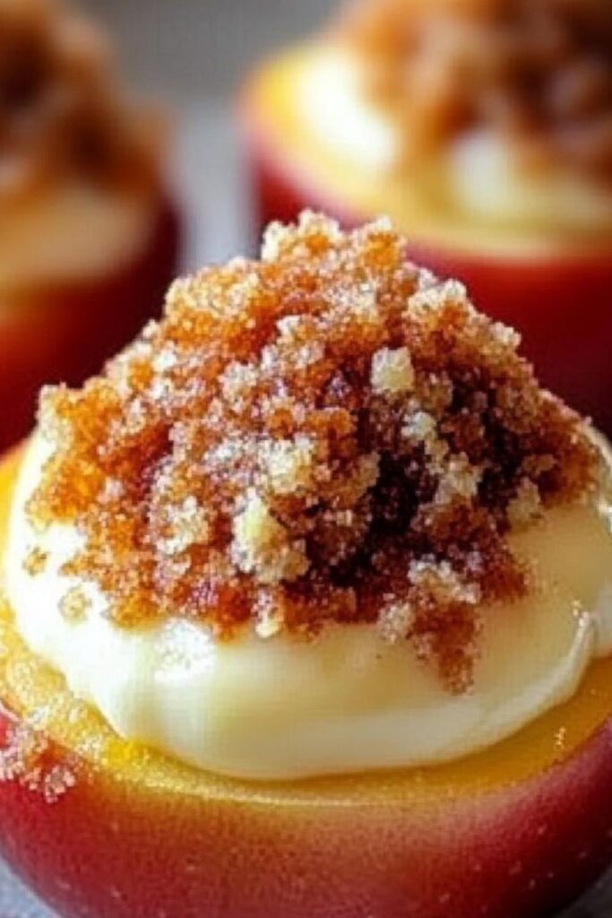 Cheesecake Stuffed Baked Apples