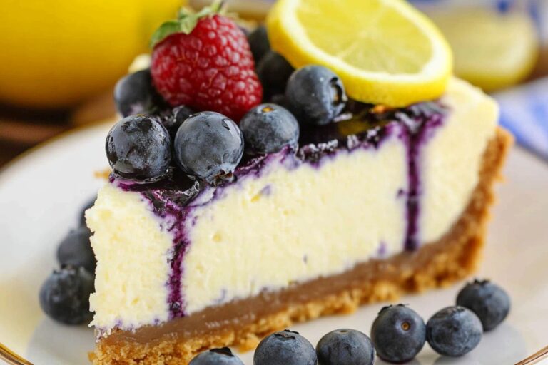Lemon Blueberry Cheesecake Recipe