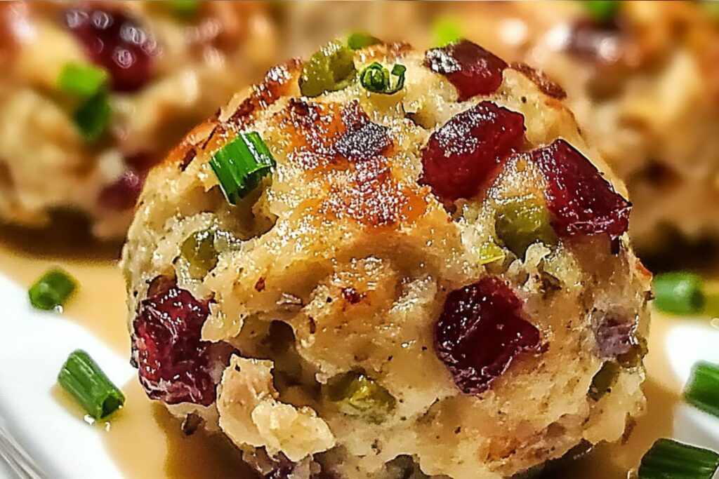 The Best Cranberry Turkey Stuffing Balls for Holiday Parties