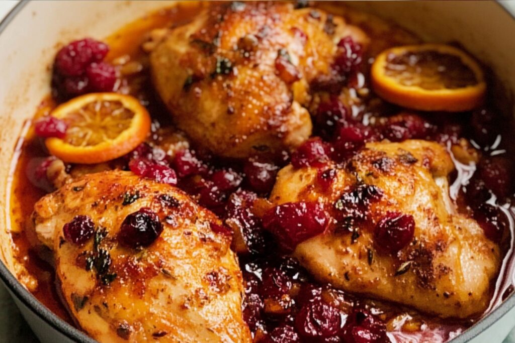 Quick & Flavorful Cranberry Orange Chicken in One Pan