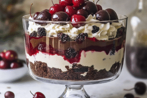 Black Forest Trifle for Christmas