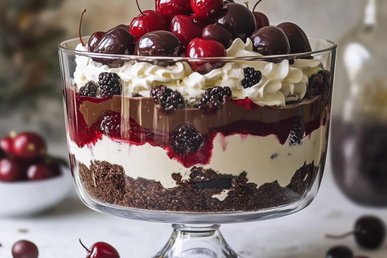 Black Forest Trifle for Christmas